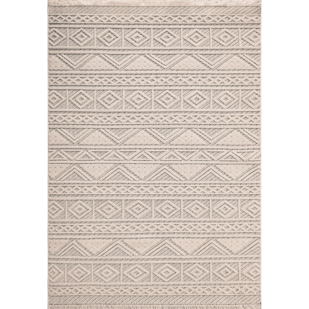 Dynamic Rugs 3607-109 Seville 7.10 Ft. X 10 Ft. Rectangle Rug in Ivory/Soft Grey